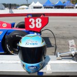 Blue Bunny Helmet of Hope with Graham Rahal's Indy Car (Indianapolis, IN - 2012)