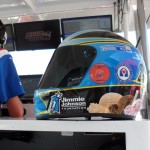 Blue Bunny Helmet of Hope in Graham Rahal's Pit Box (Indianapolis, IN - 2012)
