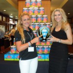Blue Bunny Helmet of Hope in front of Joy Jars at the Jessie Rees Foundation's Annual Golf Tournament  (Rancho Santa Margarita, CA - 2012)