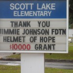 Scott Lake Elementary thanks the foundation (Lakeland, FL - 2012)